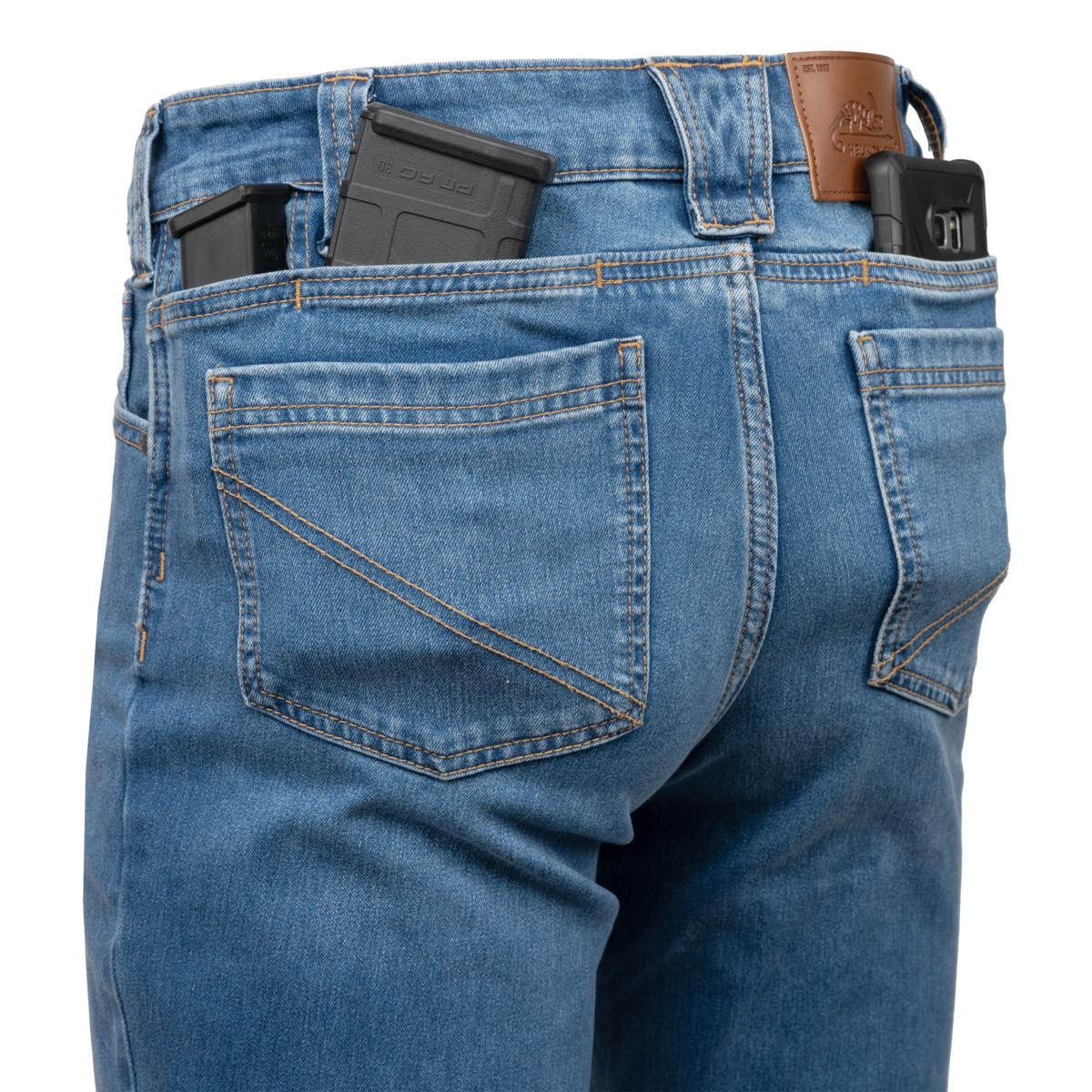 Blugi Tactici Helikon-Tex Treadstone Slim DuraDenim Ocean Blue
