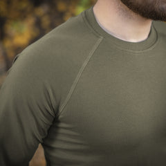 Bluză Raglan Athlete M-Tac - Dark Olive (Bumbac Elastic)