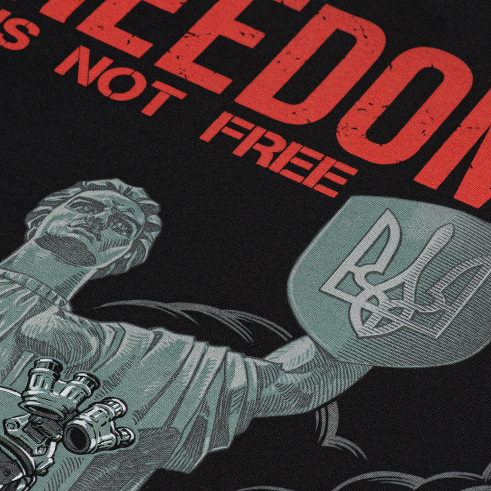 Bluză Raglan Freedom M-Tac - Negru, Omagiu Eroilor Ucraineni