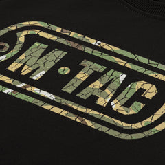 Bluză Raglan LOGO M-Tac - Neagră, Camuflaj Distressed