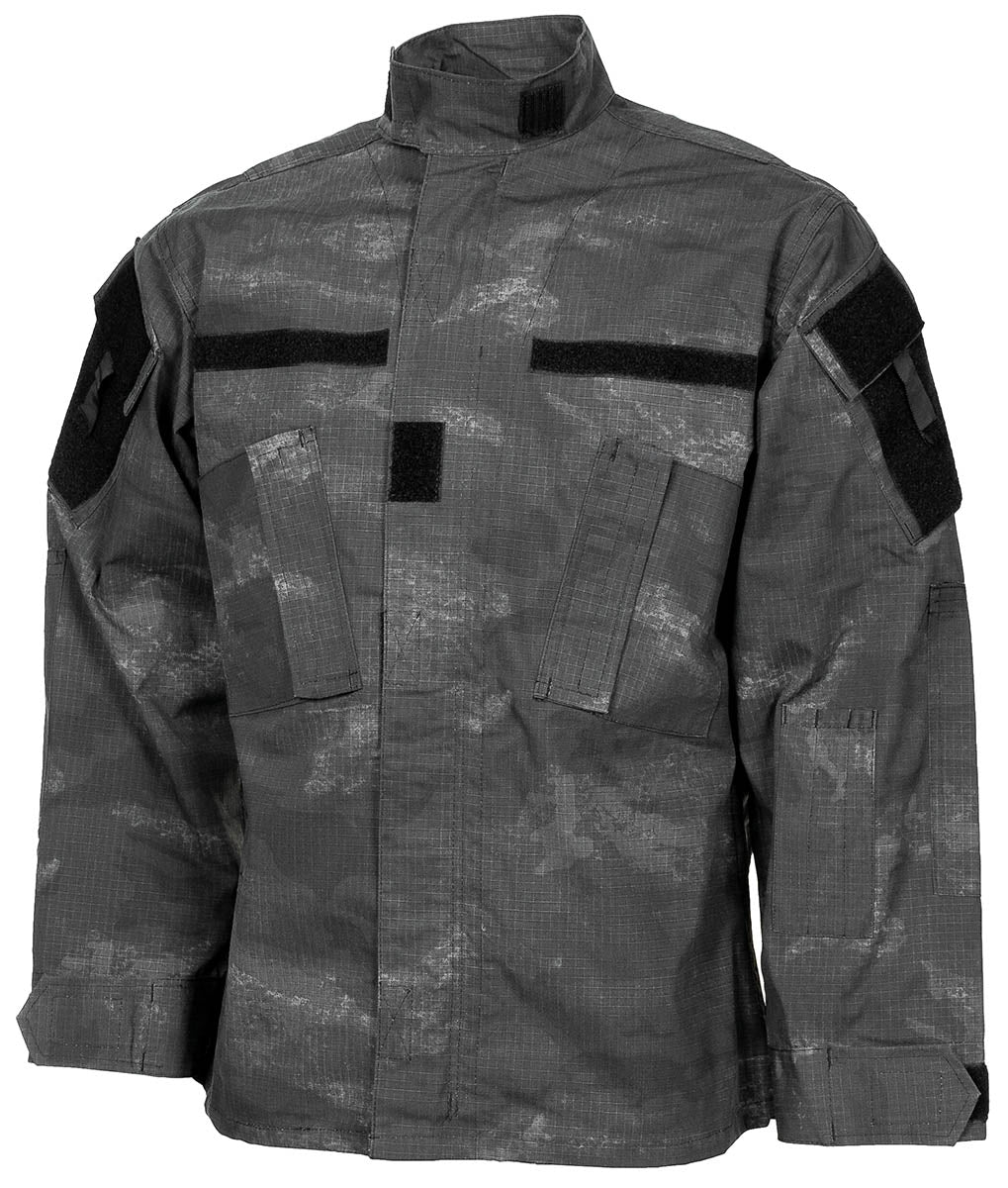 Bluză ACU US Rip Stop HDT-camo LE MFH - Fermoar 2-way, Buz. Coate