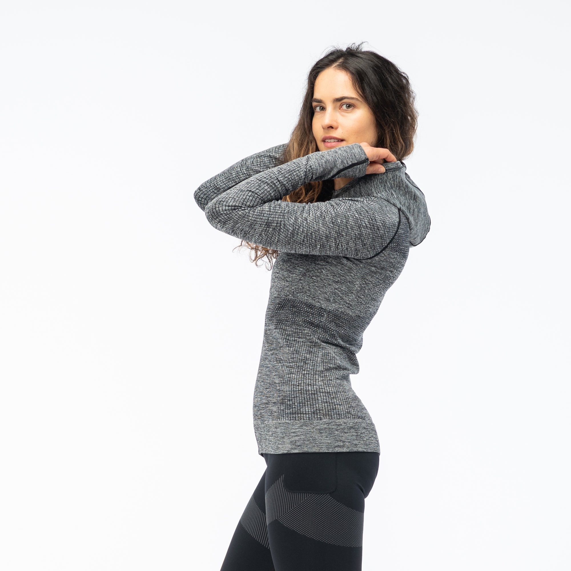Bluză Alergare IWERO WMNS IQ - Element reflectorizante, Orificii deget - 8