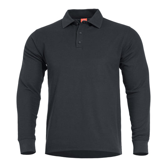 Bluza Aniketos Long Polo Black Pentagon Tactical - Performanță și Ventilație Optimă în orice Mediu