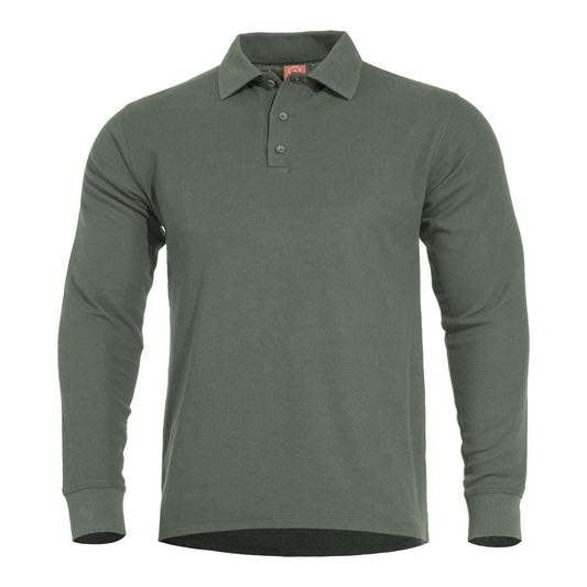 Bluza Aniketos Long Polo Camo Green Pentagon Tactical - Performanță și Ventilație Optimă în orice Mediu