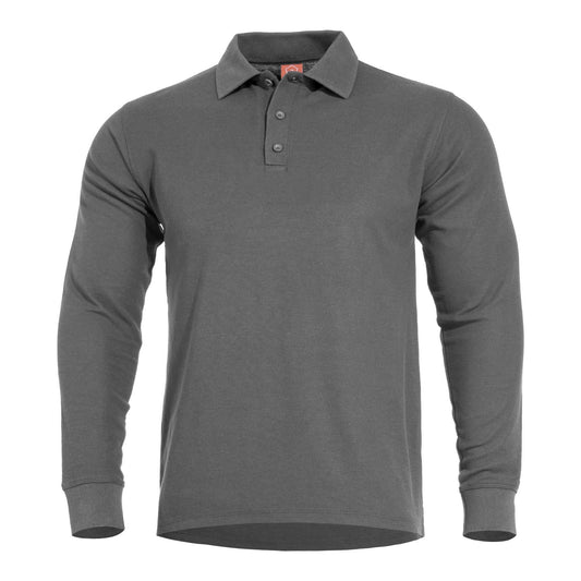 Bluza Aniketos Long Polo Wolf-Grey Pentagon Tactical - Performanță și Ventilație Optimă în orice Mediu