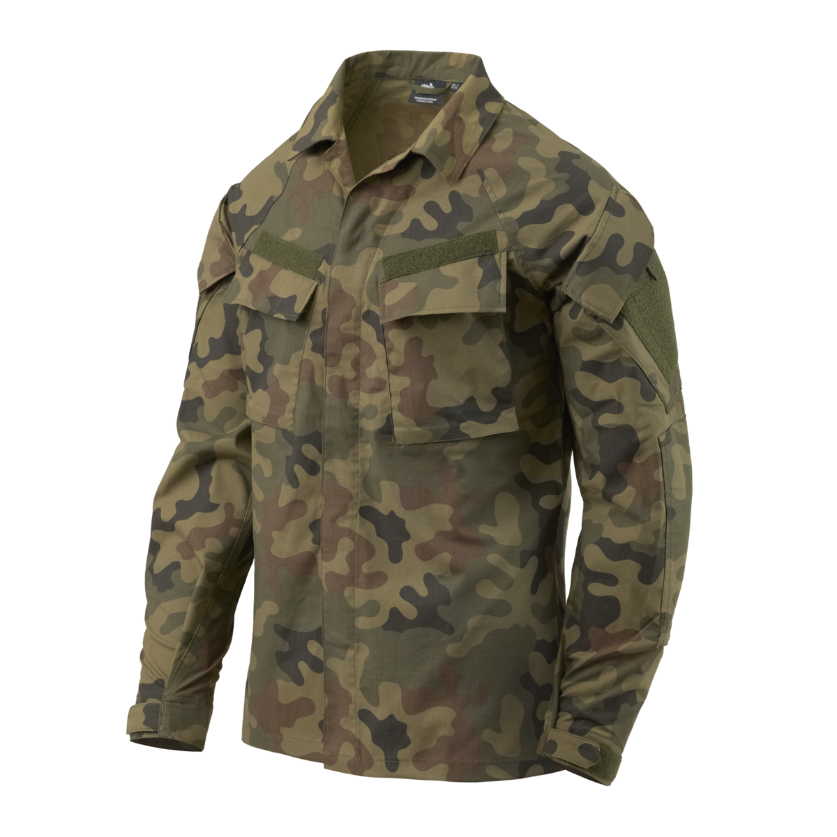 Bluză Combat Helikon-Tex Raid Polycotton Stretch Ripstop PL Woodland