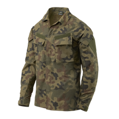 Bluză Combat Helikon-Tex Raid Polycotton Stretch Ripstop PL Woodland