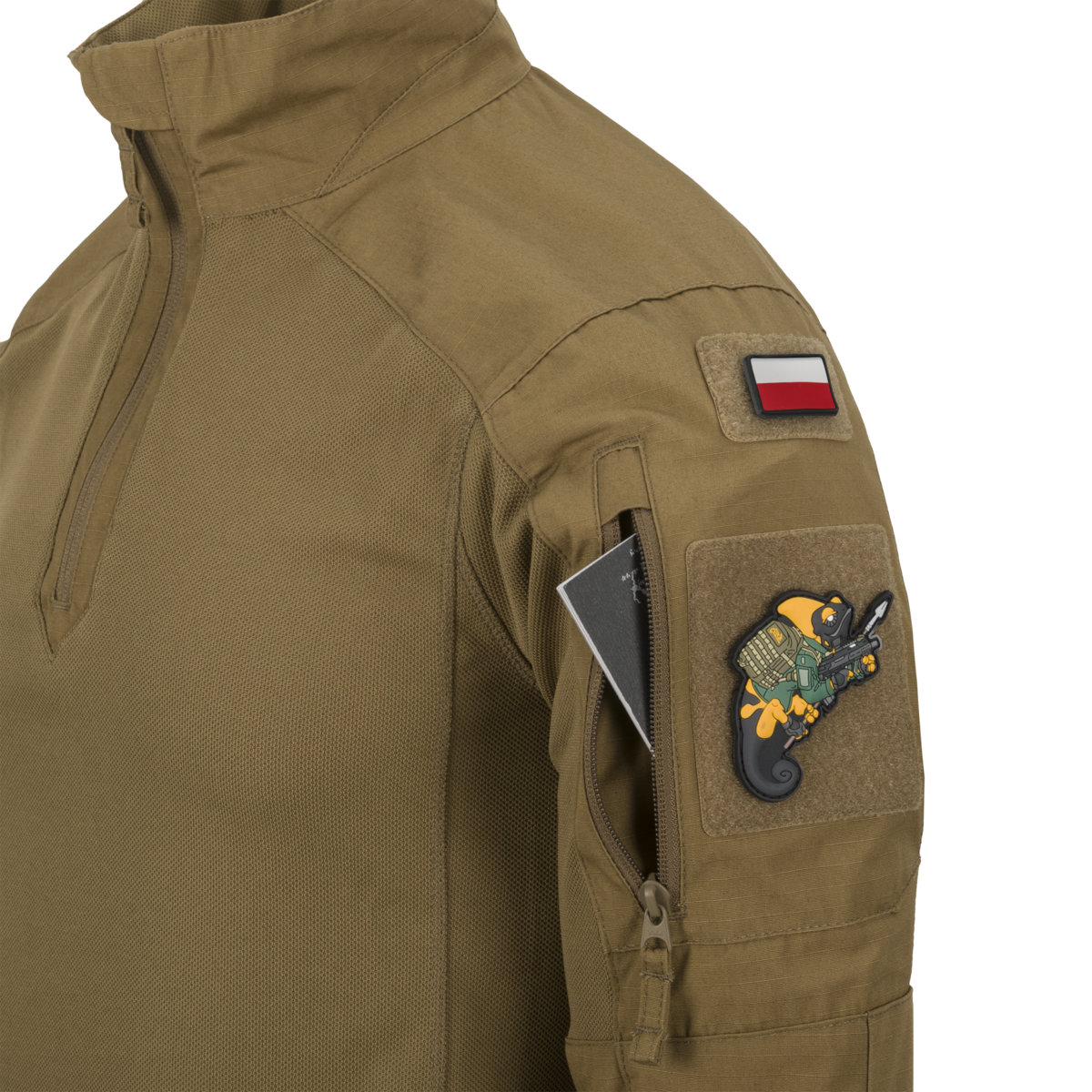 Bluză Combat Shirt Helikon-Tex MCDU NyCo Ripstop PL Woodland