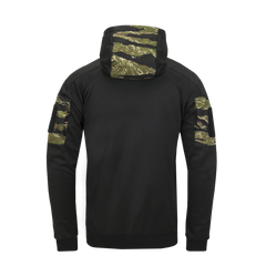 Bluză cu Glugă Helikon-Tex ROGUE FullZip Rip-Stop Czarny/US Woodland