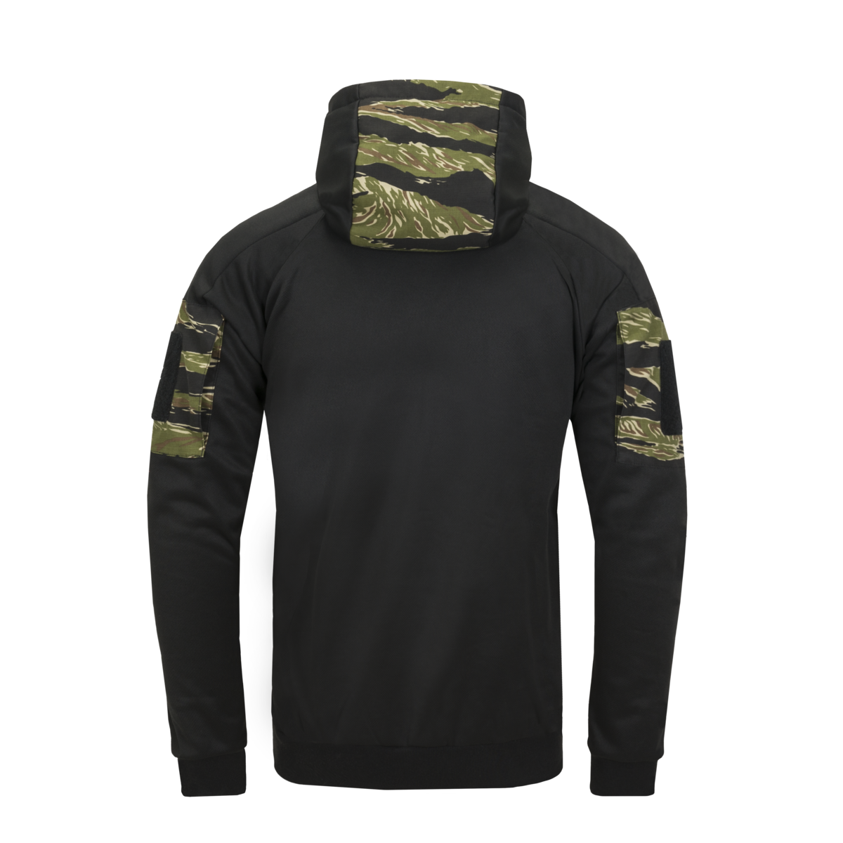 Bluză cu Glugă Helikon-Tex ROGUE Hoodie FullZip Rip-Stop Neagră/ERDL
