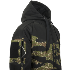 Bluză cu Glugă Helikon-Tex ROGUE Hoodie FullZip Rip-Stop Neagră/ERDL