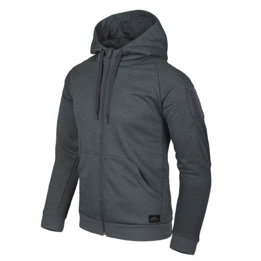 Bluză cu Glugă Helikon-Tex Urban Tactical FullZip Melange Black-Grey