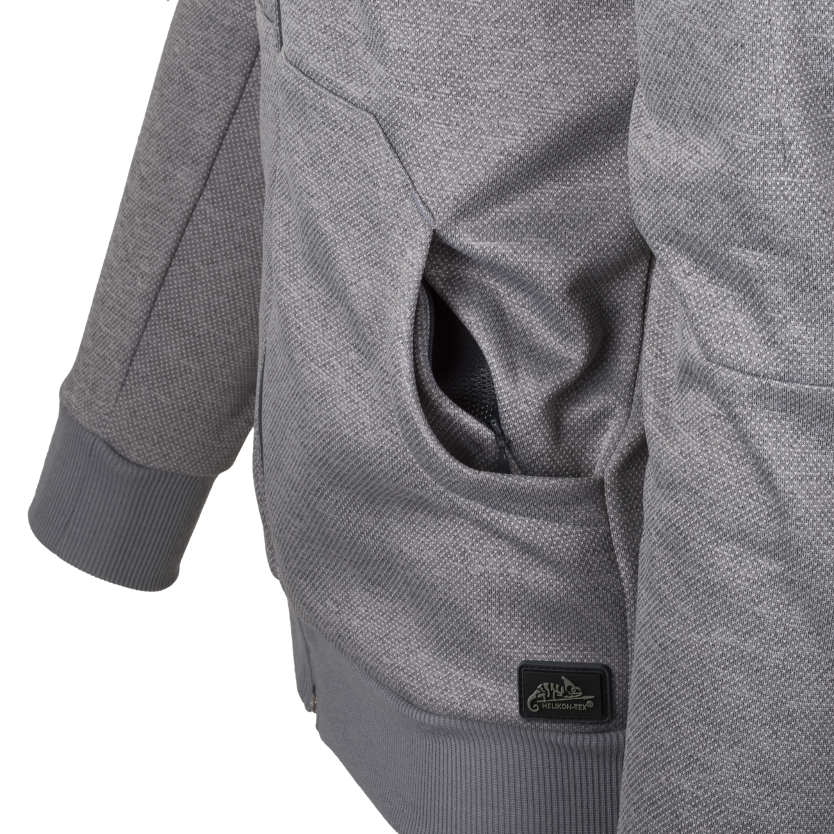 Bluză cu Glugă Helikon-Tex Urban Tactical FullZip Melange Black-Grey