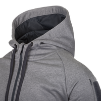 Bluză cu Glugă Helikon-Tex URBAN TACTICAL HOODIE FullZip Melange Grey Panouri Velcro