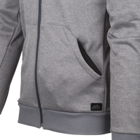 Bluză cu Glugă Helikon-Tex URBAN TACTICAL HOODIE FullZip Melange Grey Panouri Velcro