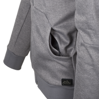 Bluză cu Glugă Helikon-Tex URBAN TACTICAL HOODIE FullZip Melange Grey Panouri Velcro