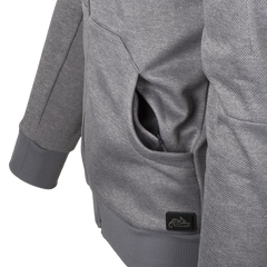 Bluză cu Glugă Helikon-Tex URBAN TACTICAL HOODIE FullZip Melange Grey Panouri Velcro