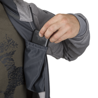 Bluză cu Glugă Helikon-Tex URBAN TACTICAL HOODIE FullZip Melange Grey Panouri Velcro