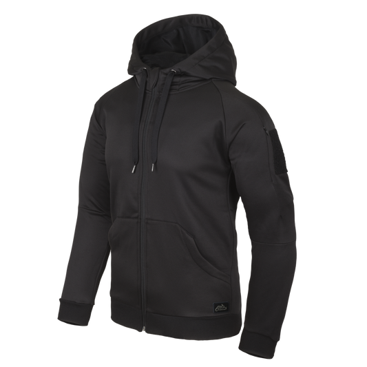 Bluză cu Glugă Helikon-Tex Urban Tactical Hoodie FullZip Neagră