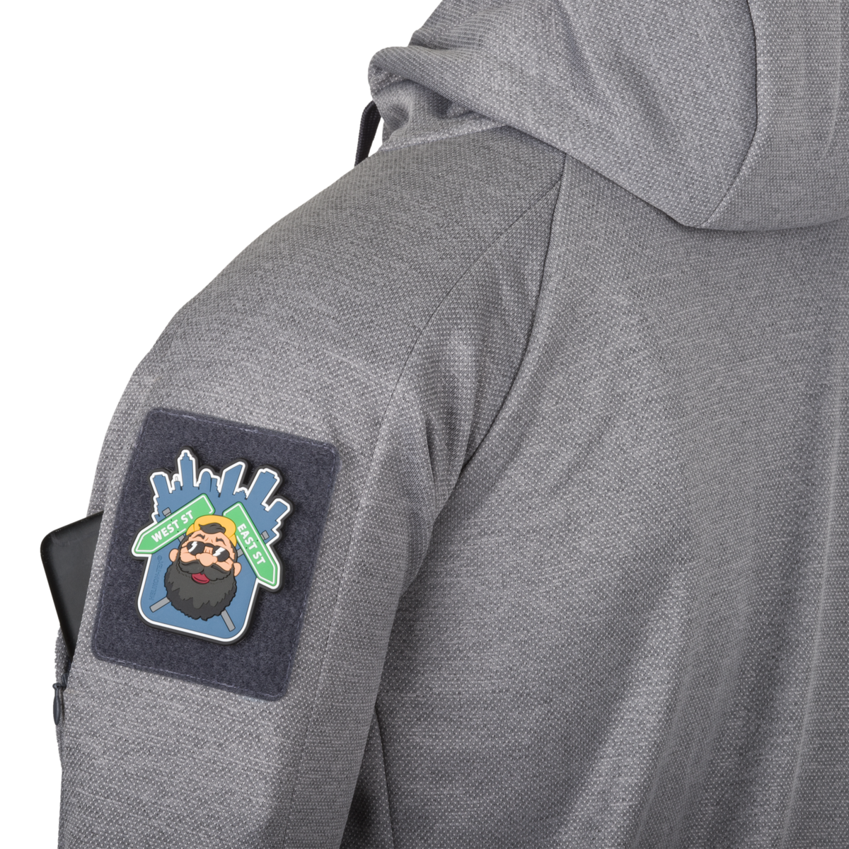 Bluză cu Glugă Helikon-Tex Urban Tactical Hoodie FullZip Neagră