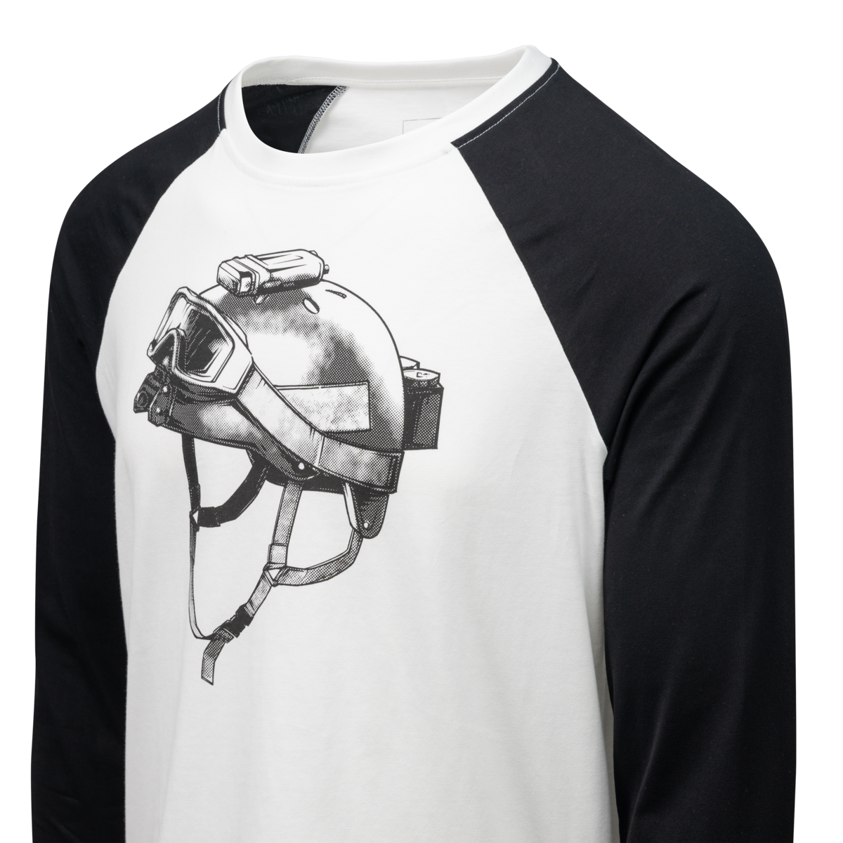 Bluză cu Mânecă Lungă Helikon-Tex Delta Helmet Bumbac Alb