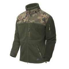 Bluza Fleece Helikon-Tex Olive Green cu Patru Buzunare