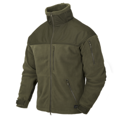 Bluză Fleece Helikon-Tex Olive Green cu Umeri și Coate Întărite