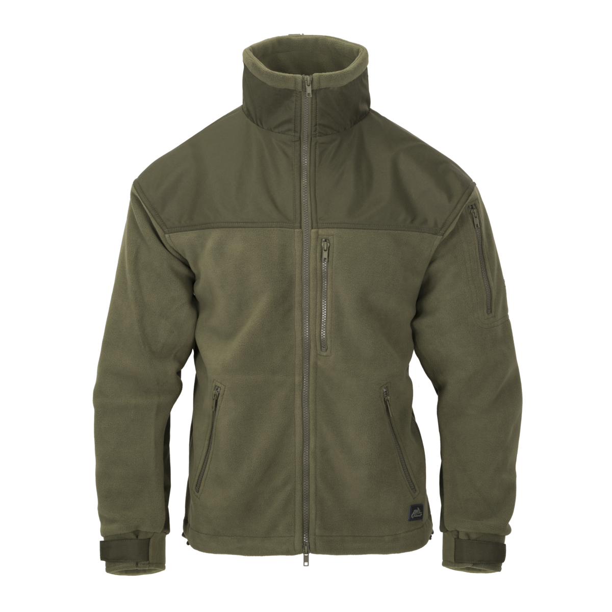 Bluză Fleece Helikon-Tex Olive Green cu Umeri și Coate Întărite