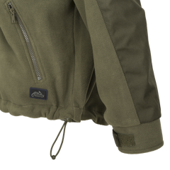 Bluză Fleece Helikon-Tex Olive Green cu Umeri și Coate Întărite