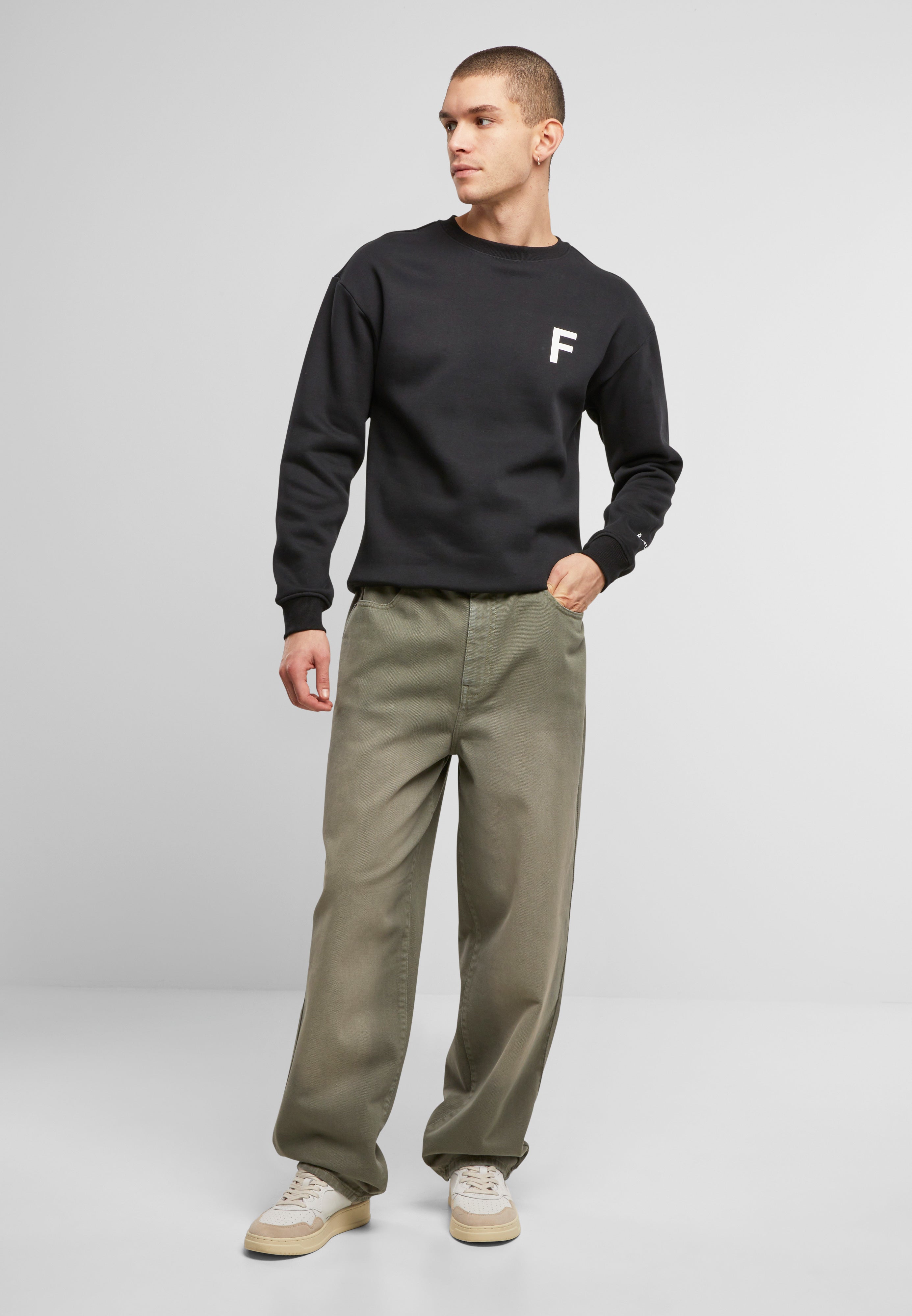 Bluza Forvert Sweat Crewneck Campus Negru Brandit - Confort Zilnic