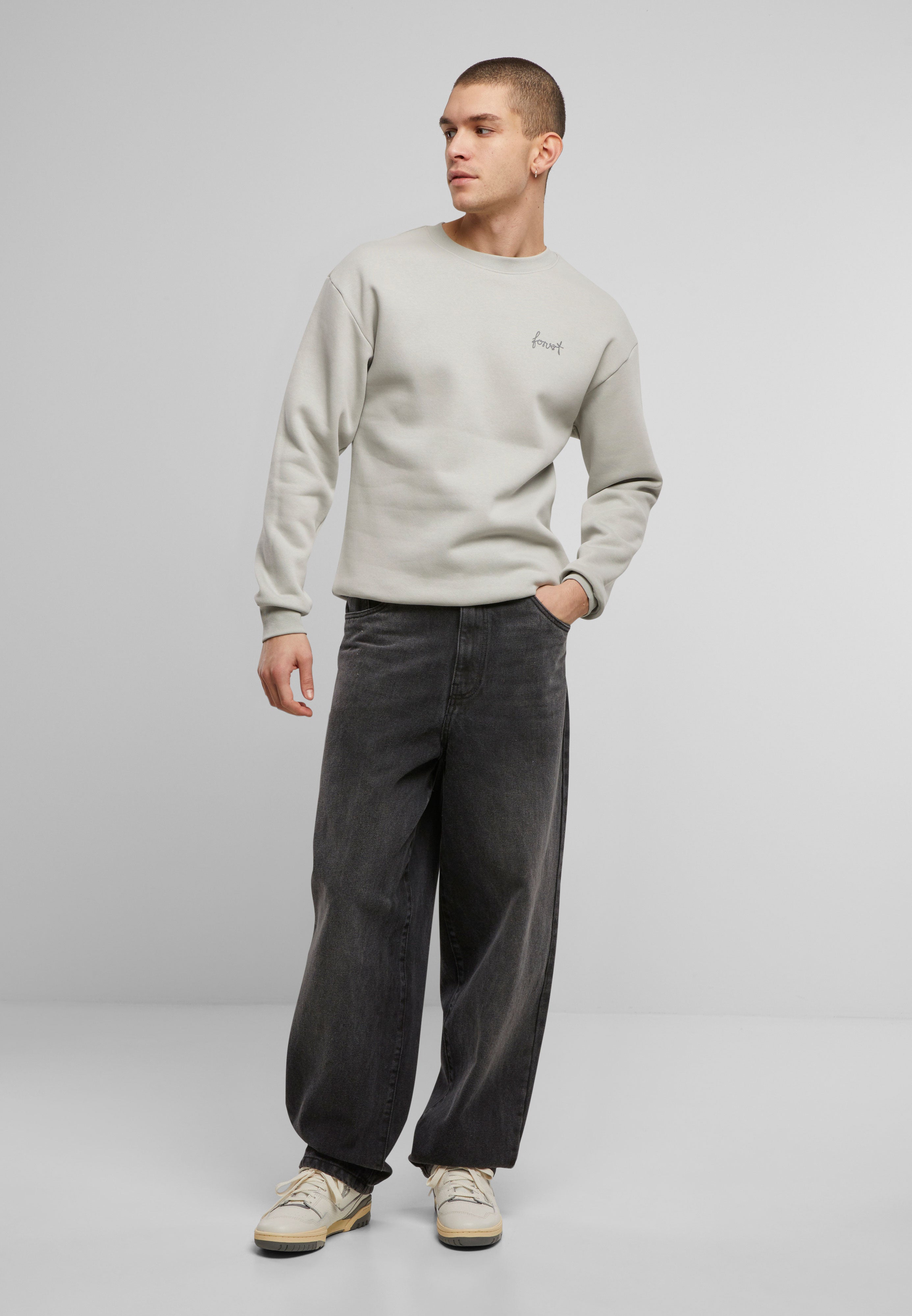 Bluza Forvert Sweat Crewneck Carlsbad Light Asphalt Brandit - Confort Superior