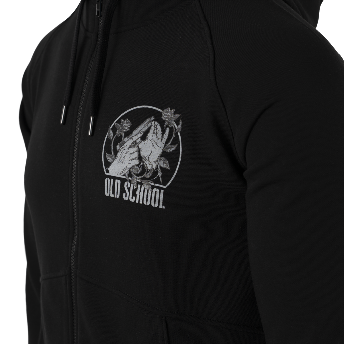 Bluză Full-zip Helikon-Tex Old School cu Glugă și Buzunare Laterale