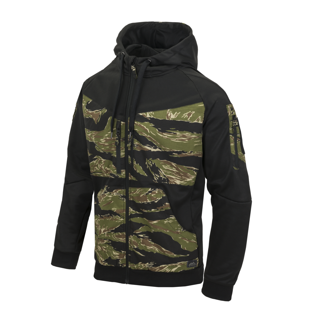 Bluză Hanorac Helikon-Tex ROGUE FullZip Rip-Stop Neagră Tiger Stripe
