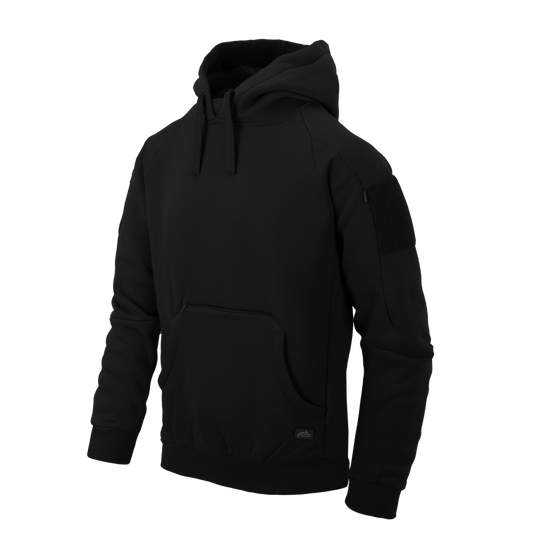 Bluză Helikon-Tex Urban Tactical Hoodie Lite (Kangaroo) Neagră cu Buzunare Multiple
