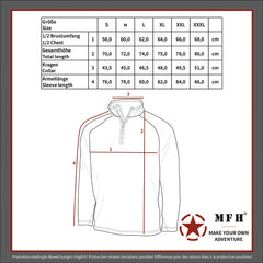 Bluză Microfleece M95 CZ camo MFH - 100% Poliester, 200g/m²