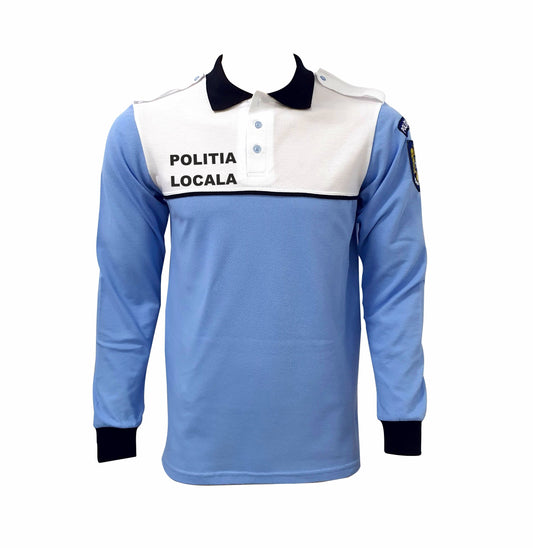 Bluză Polo Alb/bleu - Poliția Locală Rutieră Bărbat