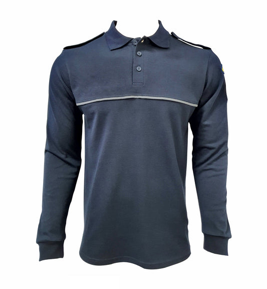 Bluză Polo Bleumarin - Combat Frontieră Bărbat | Eleganță Tactică