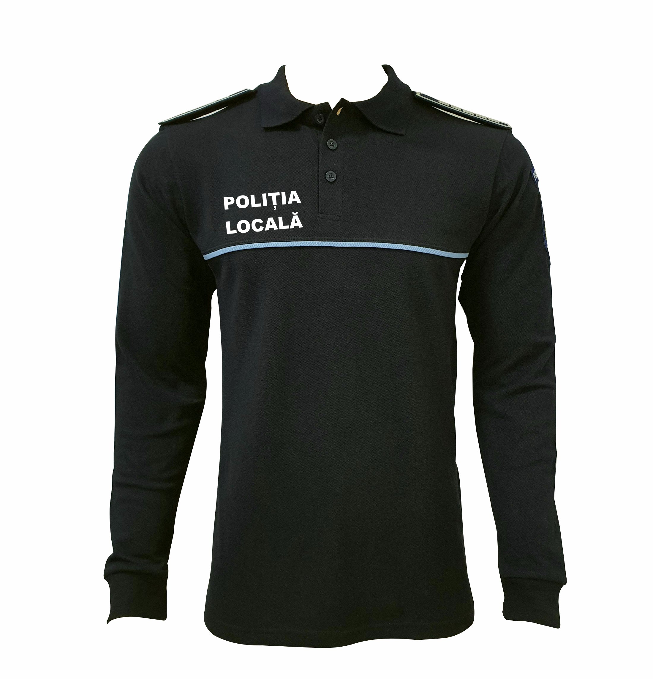 Bluză Polo Neagră Poliția Locală Damă - Confort & Profesionalism