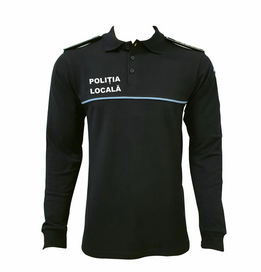 Bluză Polo Neagră Poliția Locală Damă - Confort & Profesionalism