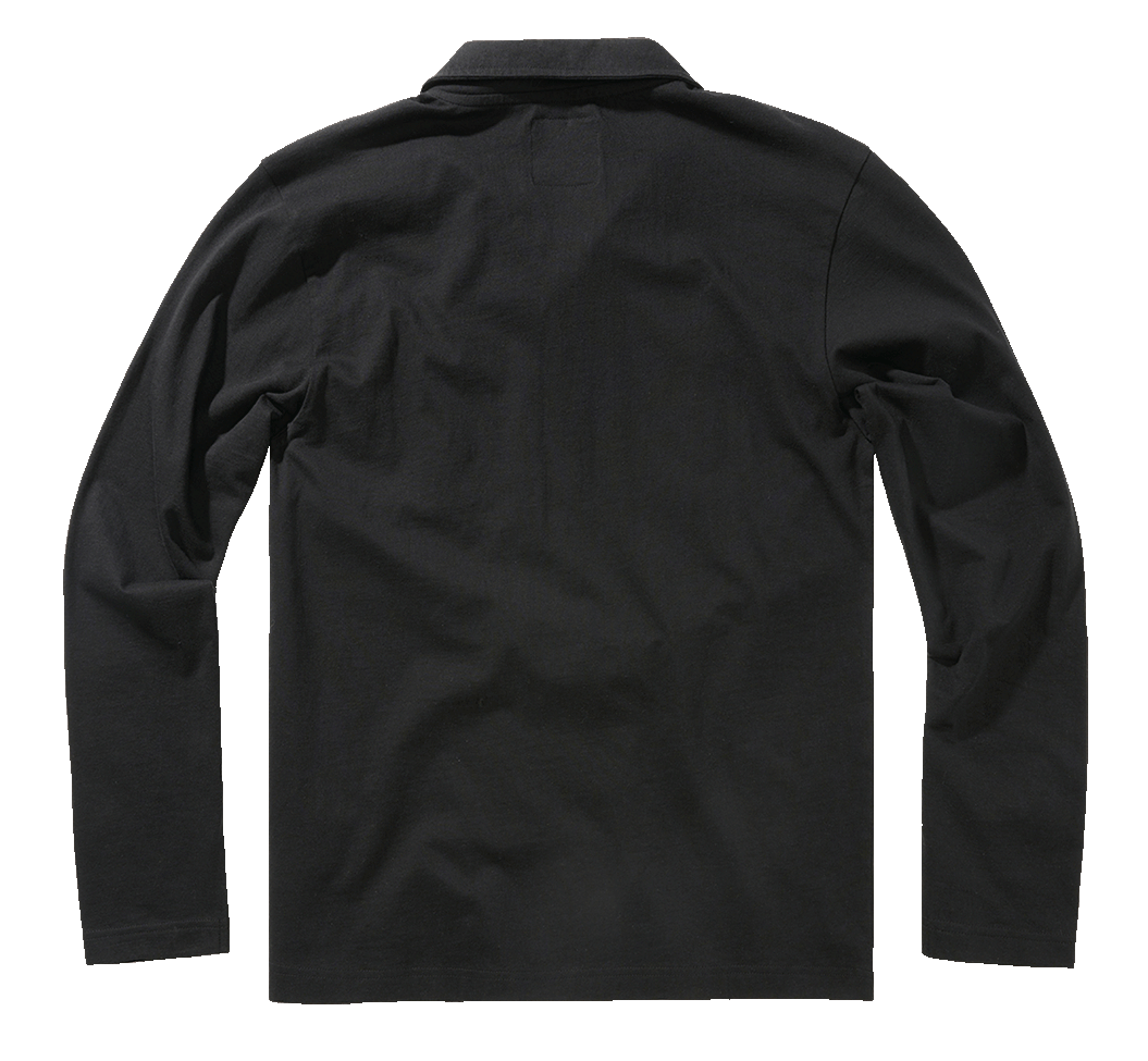Bluza Polo Willis Long Sleeve Negru Brandit - Confort Tactic Zilnic