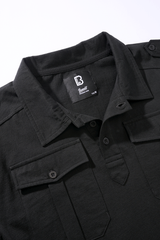 Bluza Polo Willis Long Sleeve Negru Brandit - Confort Tactic Zilnic
