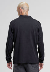 Bluza Polo Willis Long Sleeve Negru Brandit - Confort Tactic Zilnic