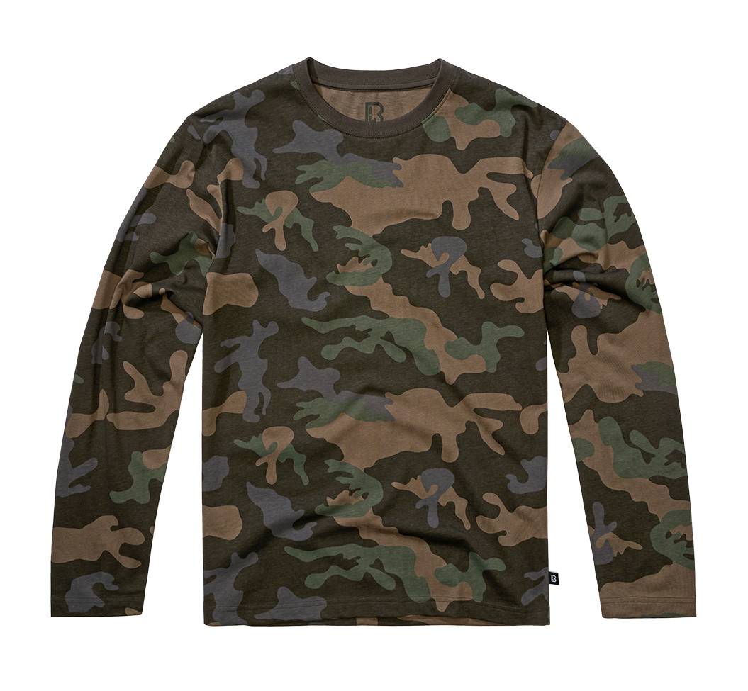 Bluza Premium Longsleeve Dark Camo Brandit - Confort Superior Zilnic