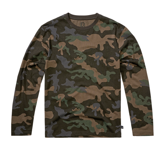 Bluza Premium Longsleeve Dark Camo Brandit - Confort Superior Zilnic