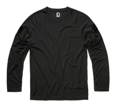 Bluza Quickdry Maneca Lunga Tricou Negru Brandit - Uscare Rapida