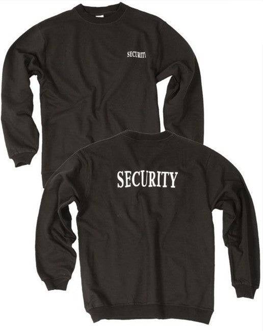 Bluză Security Mil-Tec – 100% Bumbac, Mânecă Lungă, Neagră