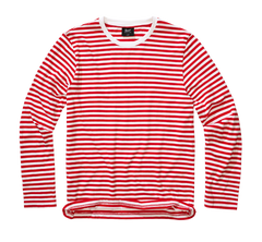 Bluza Stripe longsleeve Red White Brandit - Stil si Durabilitate