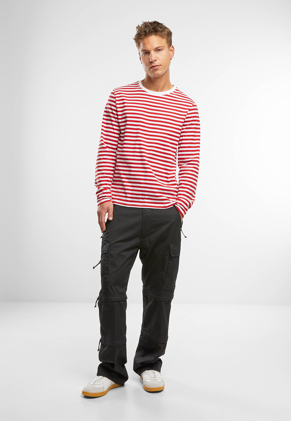 Bluza Stripe longsleeve Red White Brandit - Stil si Durabilitate