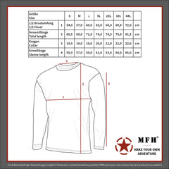 Bluză Sweatshirt Negru MFH - 340g/m², 60% Bumbac