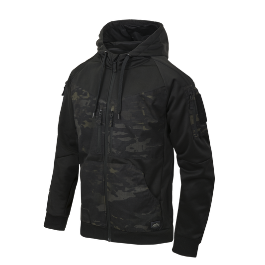 Bluză Tactică Helikon-Tex ROGUE Hoodie FullZip Rip-Stop Neagră MultiCam®
